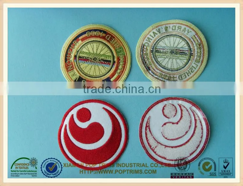 fashion custom cheap garment embroidery patches for sportswear