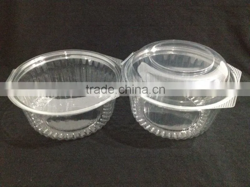 Wholesale plastic containers large transparent salad bowl plastic