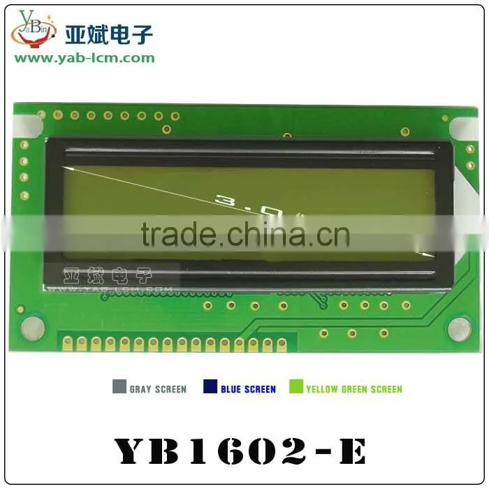 monochrome 16x2 lcd display , cheap 16x2 character lcd display module with backlight,16x2 lcd display Module 84mm*44mm
