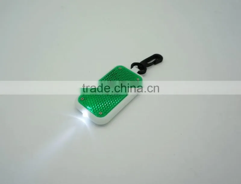 Wholesale Plastic Reflective Keychain Flash Light