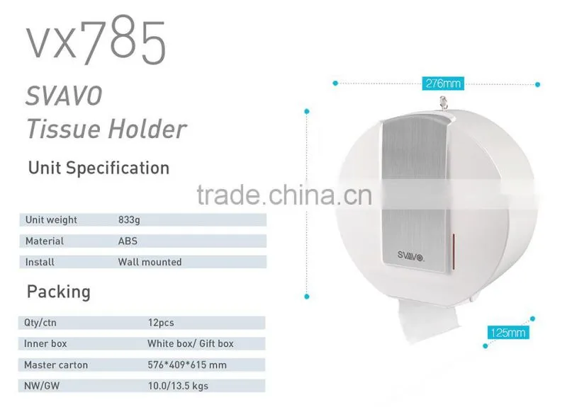 VX785 Toilet paper holder round tissue holder roll paper holder