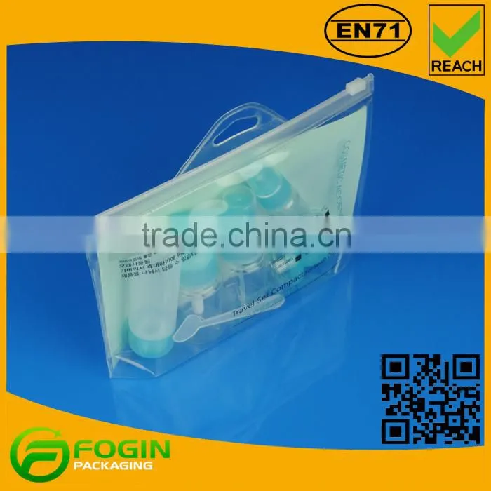 transparent cosmetic makeup set pvc bag