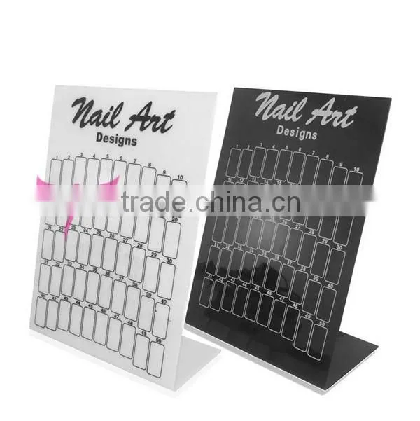 Easam hot plastic nail color display book with 50 spaces
