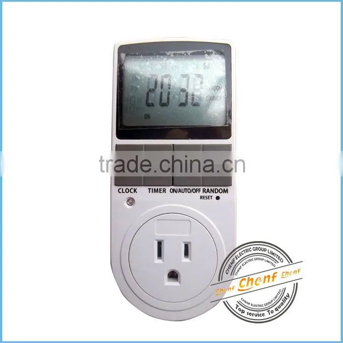 Newest High Quality Mechanical 15A 1800W Timer Socket Time Switch with LCD Display