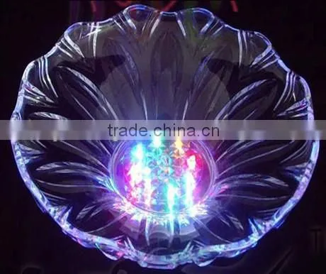 Plastic LED light flashing fruit plates