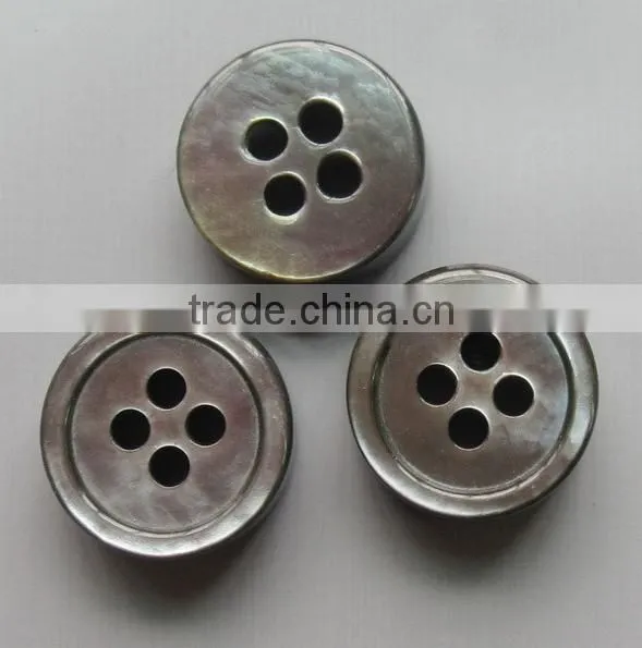 Shell button making machine blue natural pearl shank button for clothing