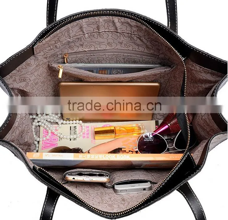 Online Shopping handbags ladies Hot Sale fashion Korean Style Handbag PU leather bag Sets