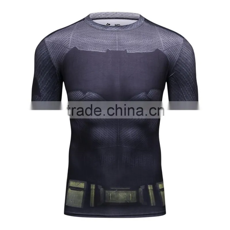 Men Superhero Superman Bat-man Distressed Shield T Shirt Iconic Superman Steel T Shirt