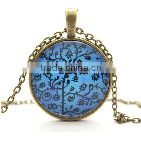 long chain cheap price gold tree of life pendant necklace