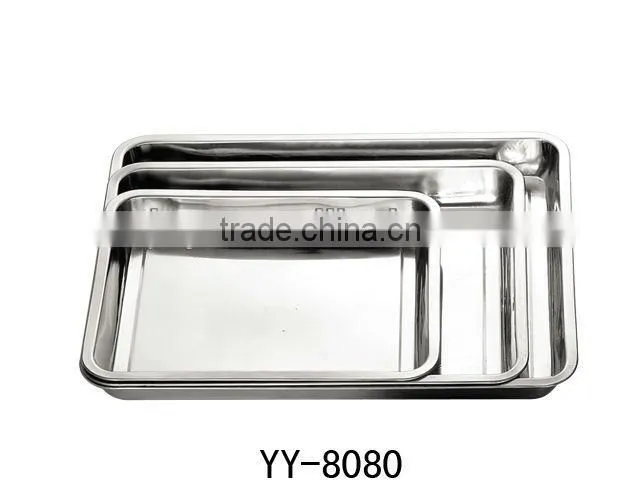 Stainelss Steel Tableware Food Serving Tray