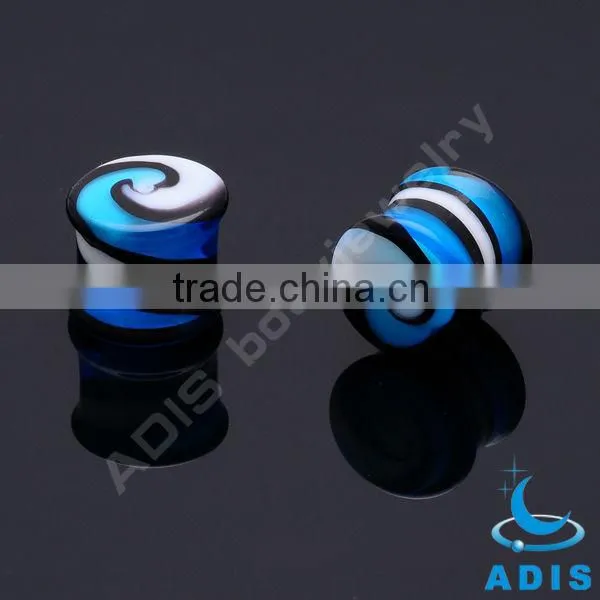 Dongguan 2014 Hot Sale Glass Ear Plug Piercings Body Jewelry