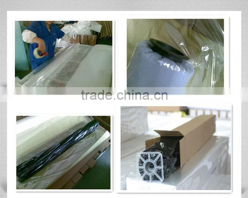 china made product 7085 satin self adhesive lamination pvc film, semi-matt cold lamination film