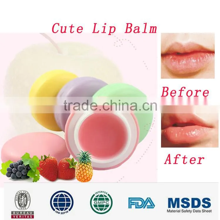 cute ball shape lip plumper/lip stick/lip balm container with private label