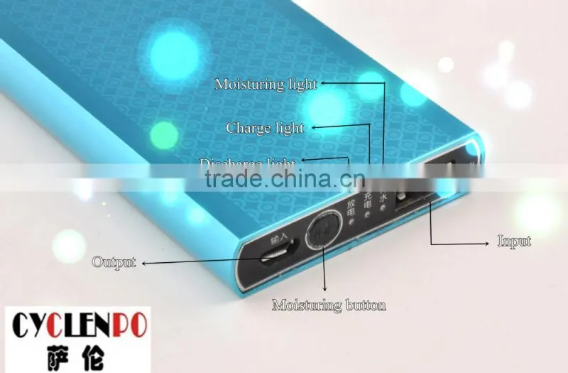 best gift for ladies,cyclenpo water spray function 4000mah protable power bank lipo battery cell