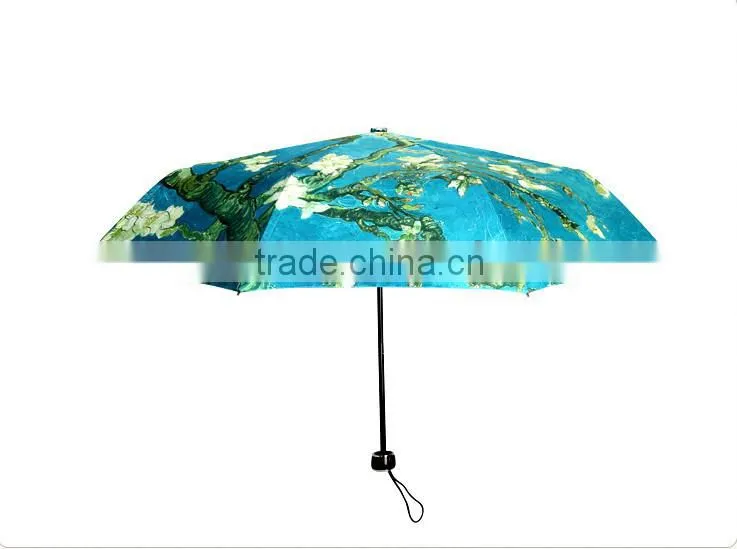 Chinese Landscape Painting Hot Sale Promotion Folding Umbrella