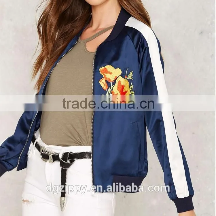 2017 Fashion Design Poppy Writer Bomber Jacket for women clothing