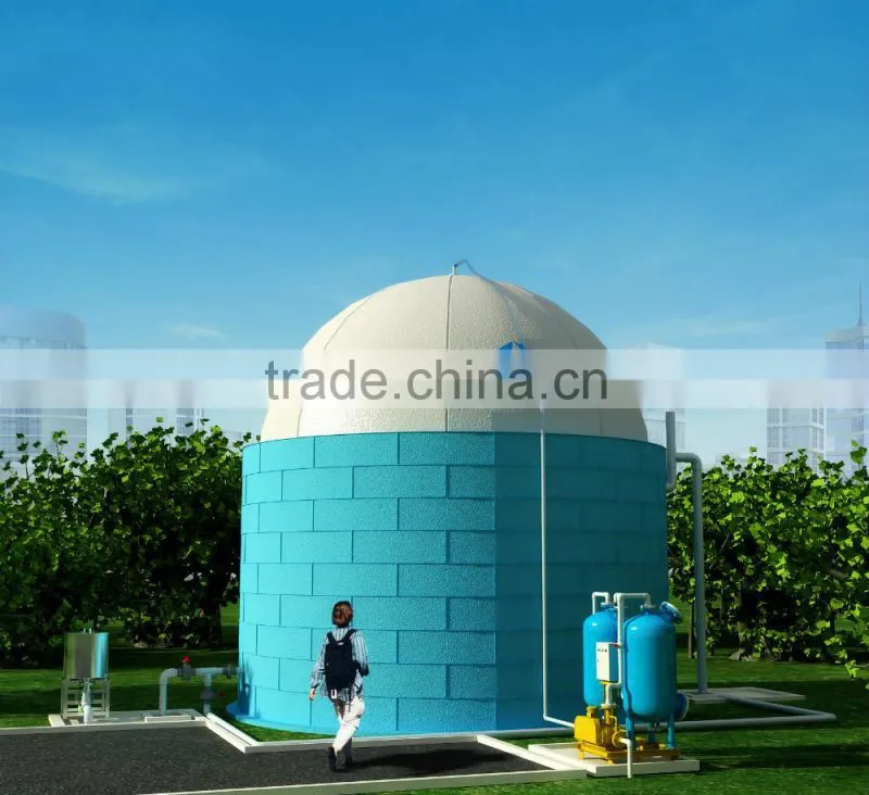 China PUXIN Soft Dome Biogas Digester for Hog Manure Treatment