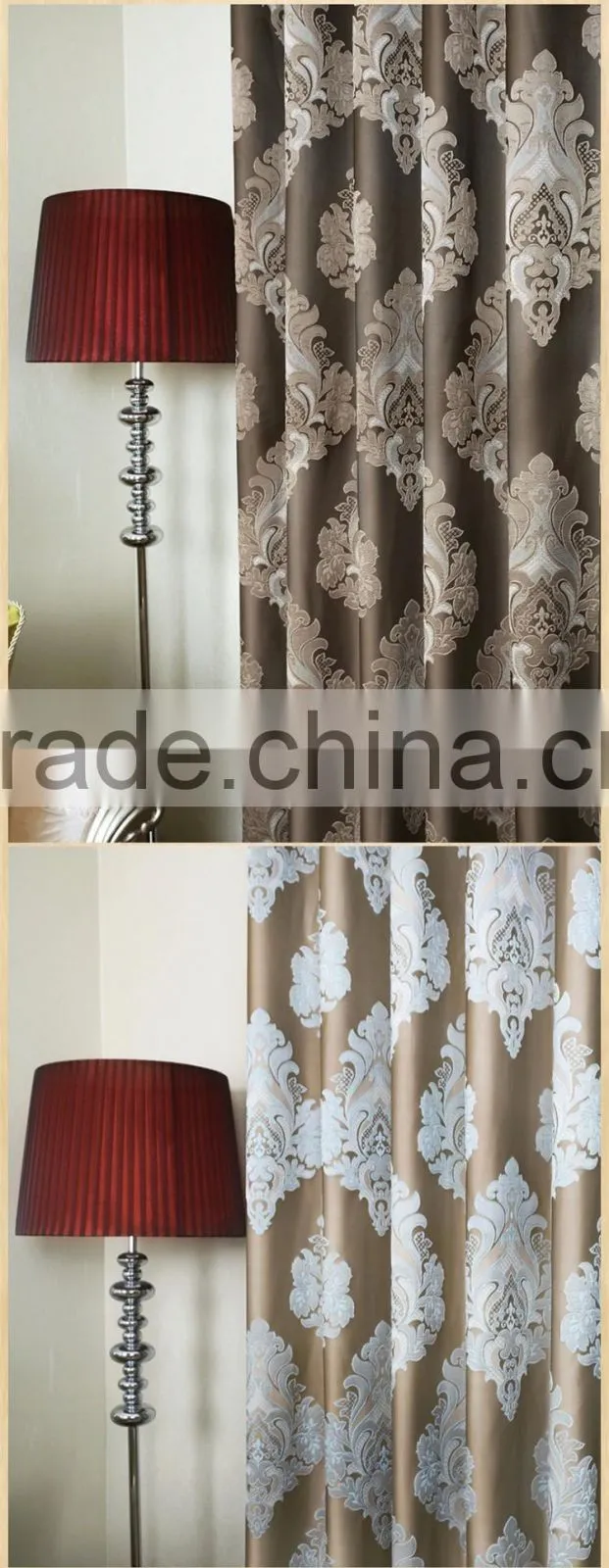 New turkish style modern living room bedroom curtain fabric factory-make to order textile factory
