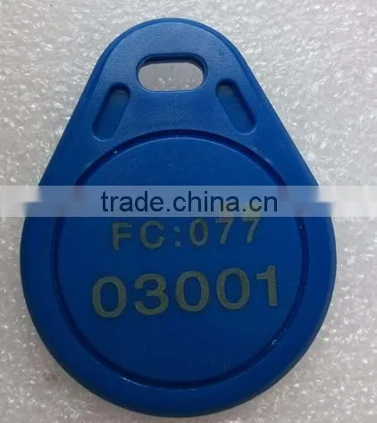 2015 LF T5577 Chip Access Control Rewritable RFID keyfob RFID key tag