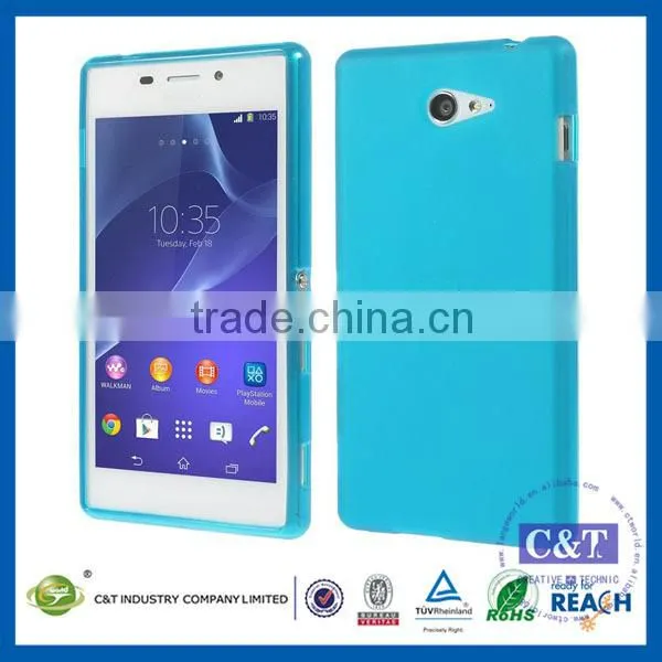 C&T Wholesale smartphone fashion tpu cover case for sony m2
