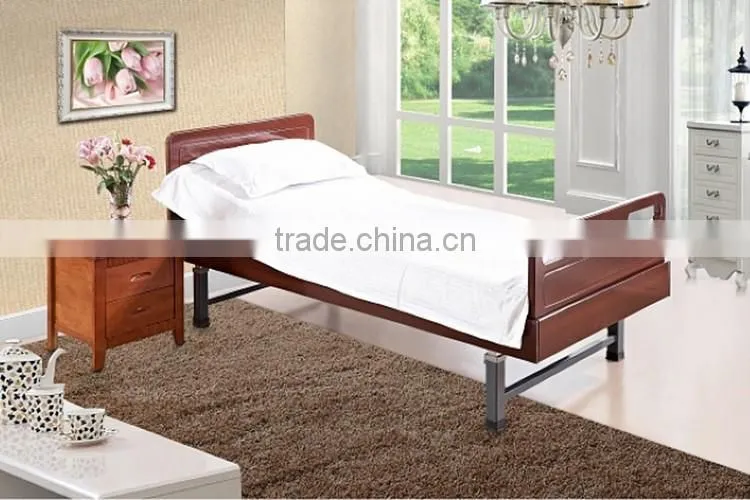 Carbon Steel Frame Two Motor Electric Hospital Wood Bed