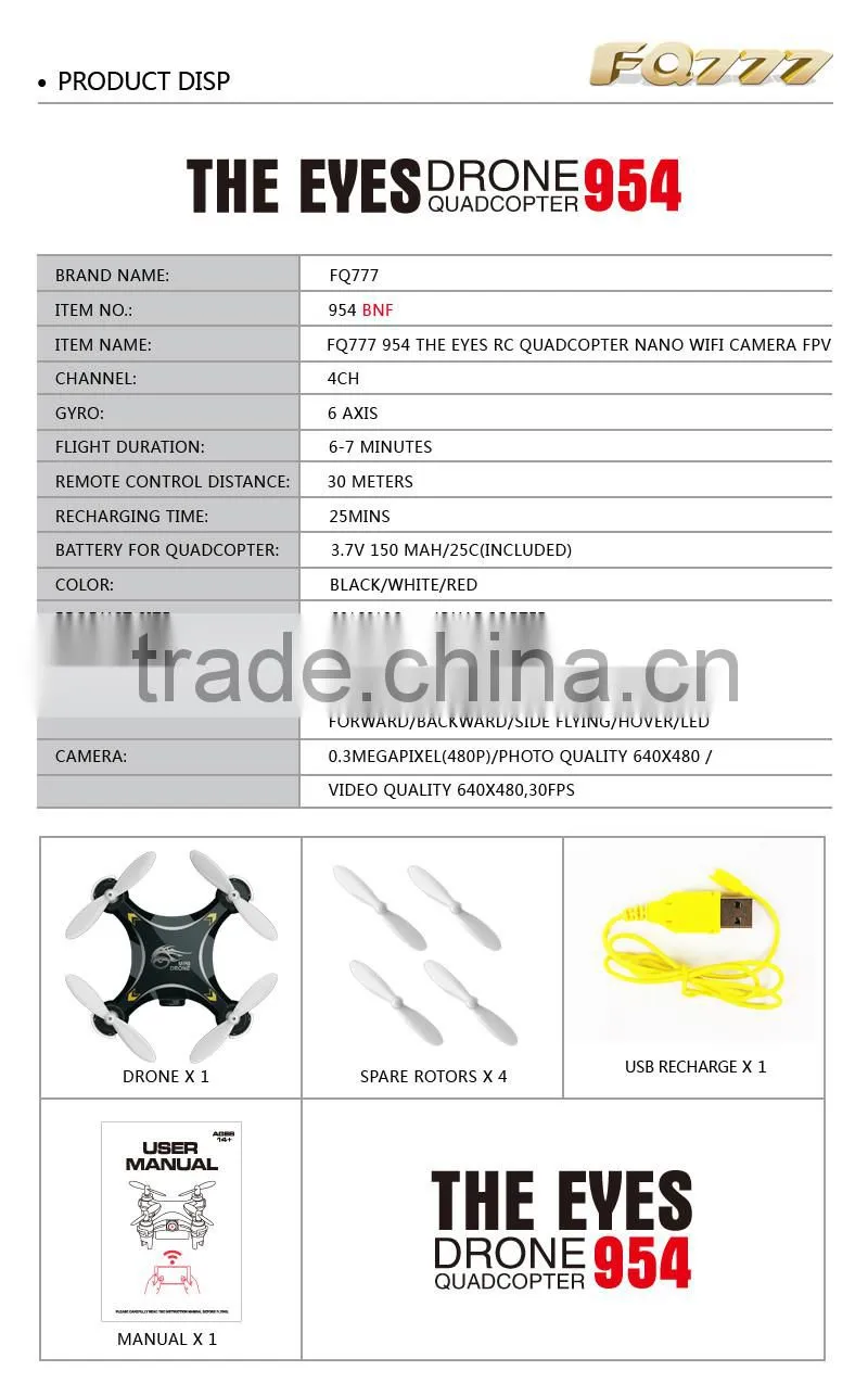 quadcopter FQ777 dron Camera drones WiFi FPV mini camera drones juguetes BNF