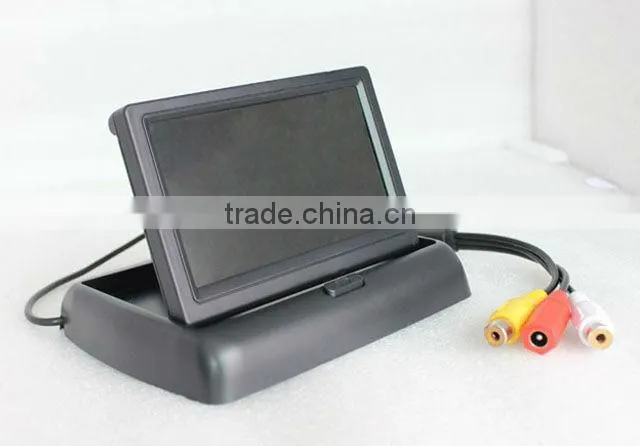 Good price 4.3 inch car lcd monitor reverse/ foldable monitor