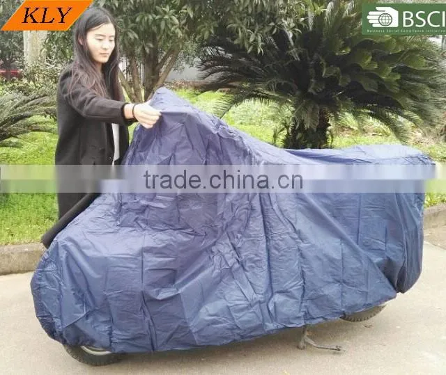 190T polyester blue waterproof motorbike UV Protective breathable outdoor cover
