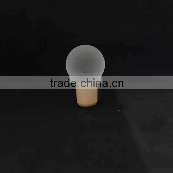 New design crystal frosted glass cap for bottle