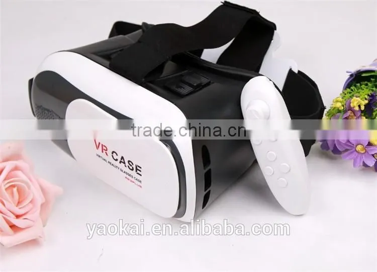 2016 Hot Selling Virtual Reality Glasses Case Plastic Google Cardboard 3D VR BOX 2.0 Adjustable 3D VR