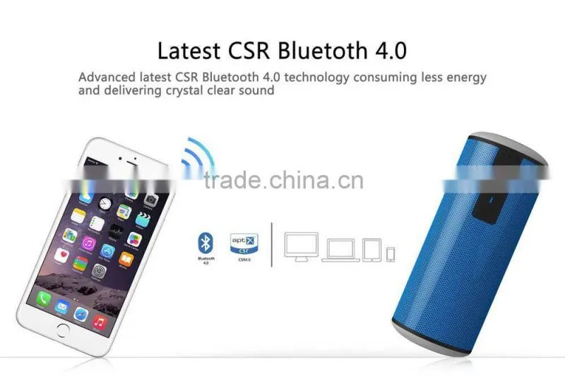2015 Portable Stereo Outdoor Portable Mini Bluetooth Speaker With NFC Waterproof IPX4