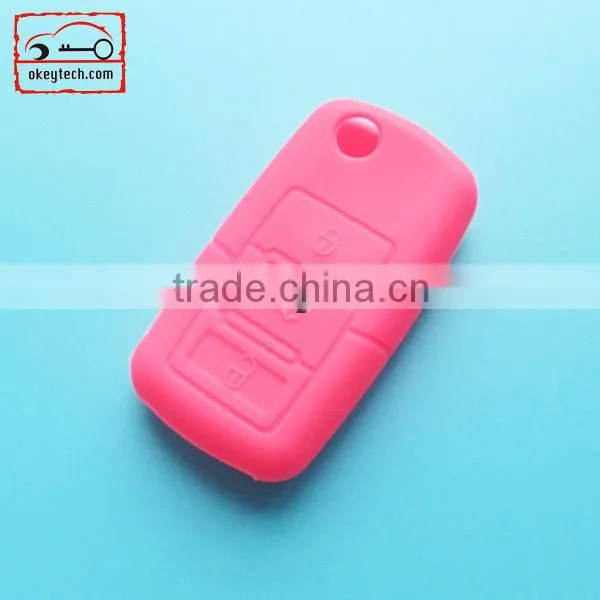 Okeytech silicone car key cover VW 3 buttons silicone key cover for silicone key cover
