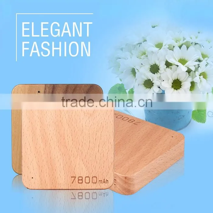New gadget 7800mah wood power bank of cheap goods from China