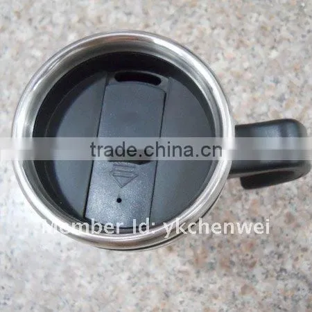 16OZ Double wall stainless steel travel mug with handle