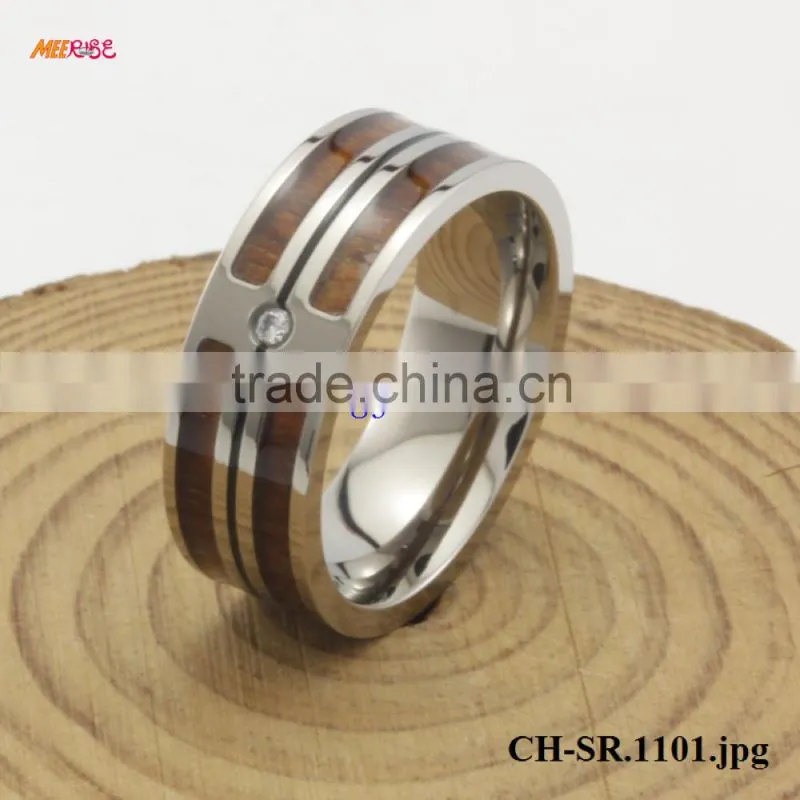 New design Ladies Finger Ring Diamond Ladies Stone Rings Rose Gold Plated In Jewelry