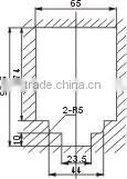 Compact shelving lock for cabinet/wardrobe/locker