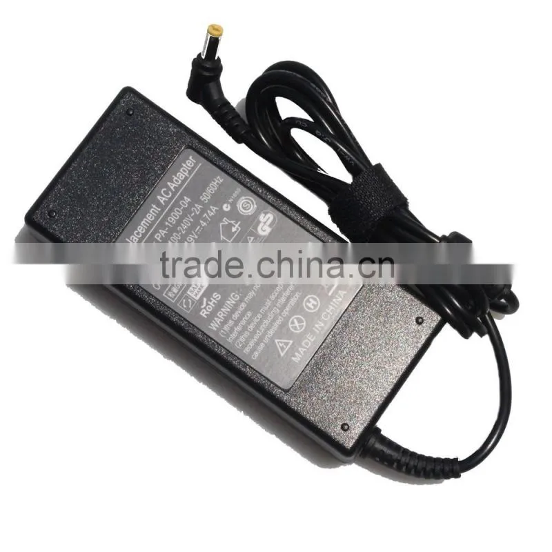 guangzhou oem high quality laptop ac adapter for acer 90w 19v 4.74a 5.5 1.7mm for Acer notebook
