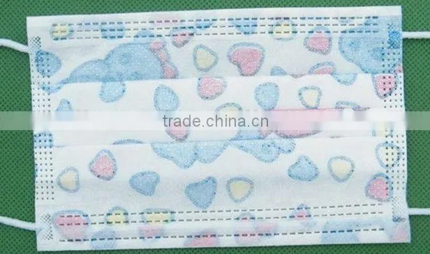 Disposable Blue Earloop Nosefoam Procedure 3-ply Face Mask
