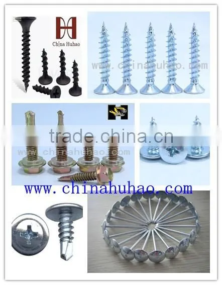 phosphated grey wafer head self tapping screw by Taiwan machine