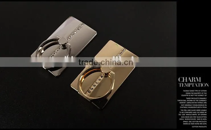 Metal ring holder for mobile phone, luxury bling diamonds metal ring holder phone holder for iPhone
