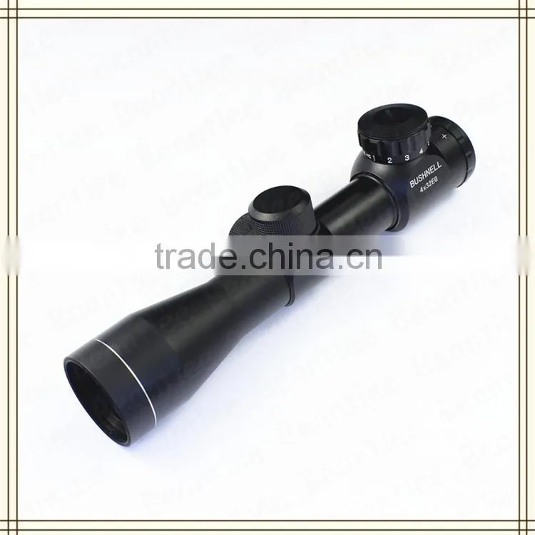 Cheap target rifle scope 4X32EG quick detach scope mount, high power gun hunting scope for sale