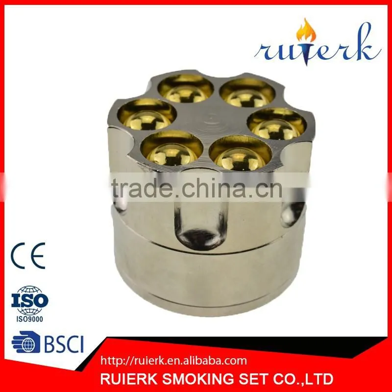 New Arrival High Quality Bullet Shape Metal Herbal Herb Cigar Tobacco Grinder Smoke Crusher Hand Muller Stainless Steel 817