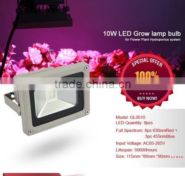 Tri Spectrum Led Grow Light 10W/ 20w/ 30w/ 50w , 10 Watt Wterproof Led Grow Light