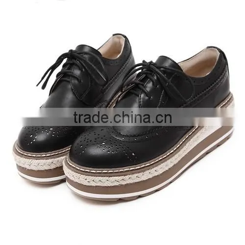 2016 most popular hot selling girl wedges flat shoes PM4135