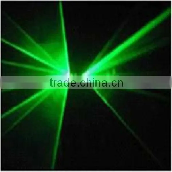 Double heads DMX control single green laser light for DJ