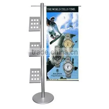 Multi Function Aluminum Advertising Poster Display Stand