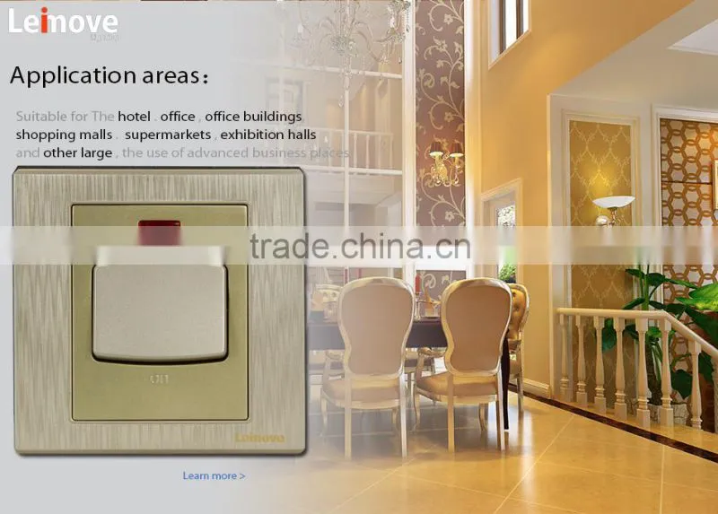 wholesale 1gang 1way gold switch