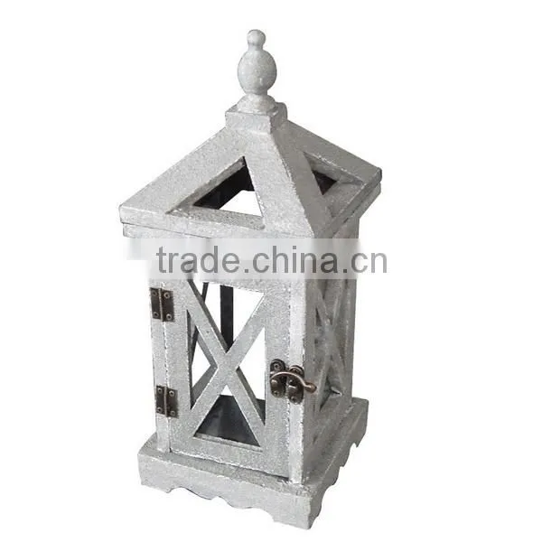 Stand derorative wood candle lanterns
