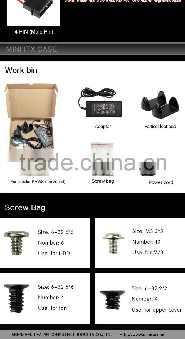Factory Supply Wholesale Computer Parts Gaming PC Case E-mini-3016