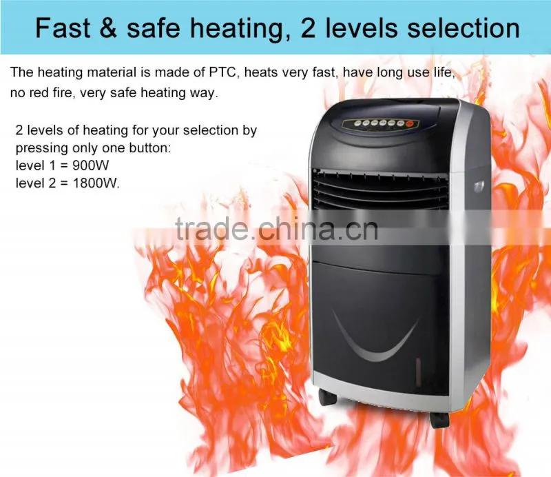 Digital Control Air Cooler With Casters